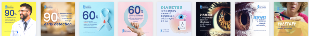 diabetic eye health social media graphics